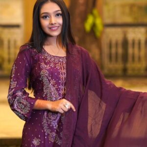 Unstitched Mayabi Three Picec